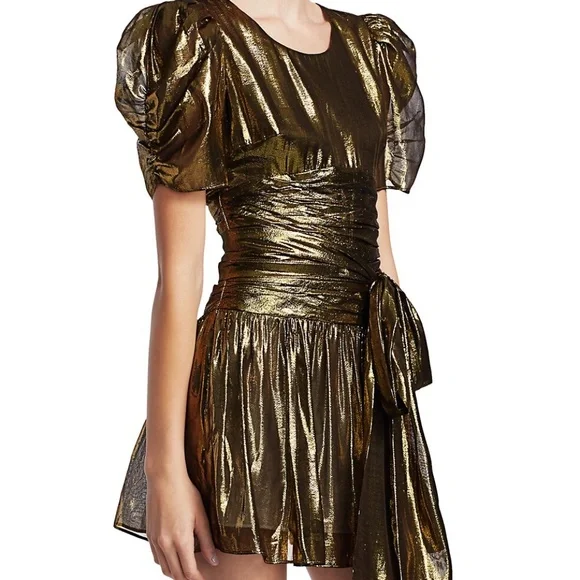 green emerald velvet dress Love Shack Fancy main image 0